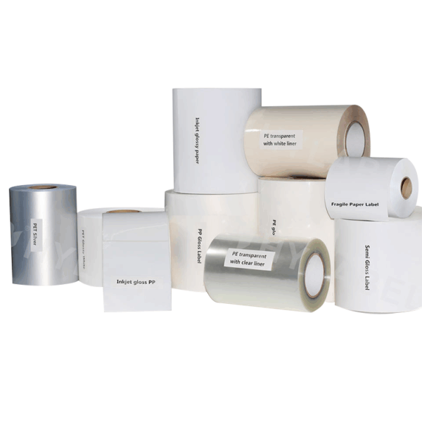 Glossy White BOPP Waterproof Polypropylene Label Film Self-Adhesive Print Label Roll Synthetic PP Material Stickers Packaging - Image 4