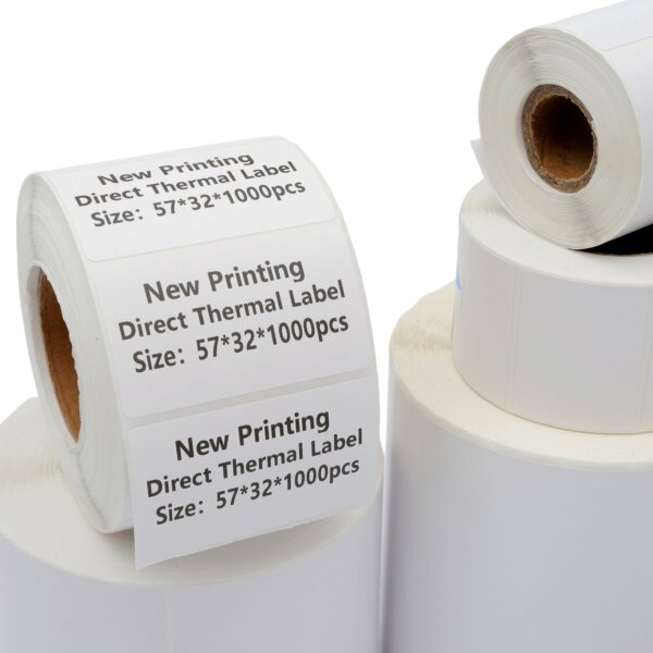 Self-Adhesive 70x50 60x40 50x30 Direct Thermal Labels Waterproof Barcode Food Shipping Sticker For Zebra Printer - Image 5