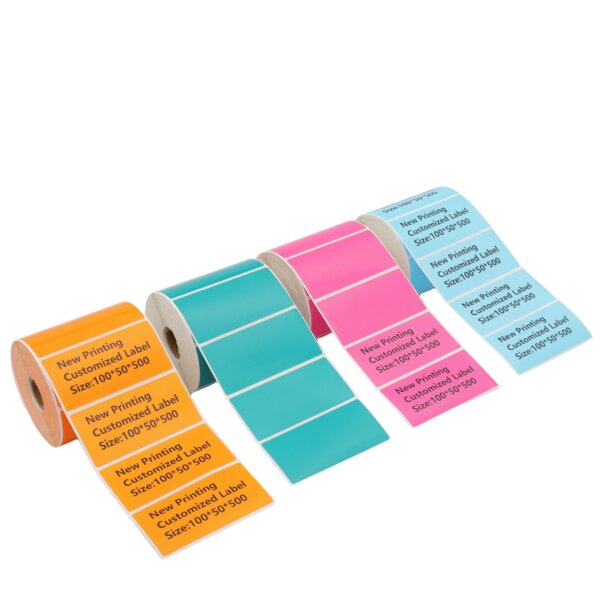 Top Coated Art Paper 4x2 100x50mm Semi Gloss Adhesive Label Shipping Label - Image 3