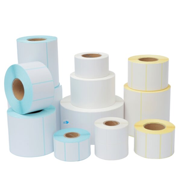 Self-Adhesive 70x50 60x40 50x30 Direct Thermal Labels Waterproof Barcode Food Shipping Sticker For Zebra Printer