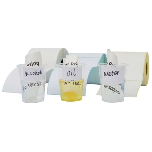 Self-Adhesive 70x50 60x40 50x30 Direct Thermal Labels Waterproof Barcode Food Shipping Sticker For Zebra Printer - Image 4