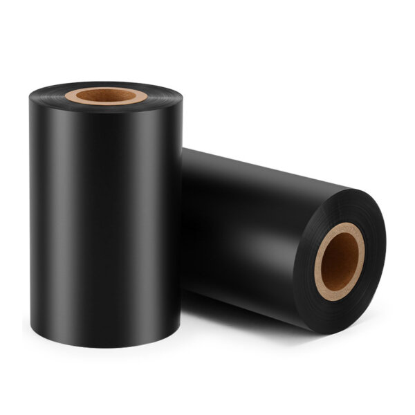 Custom 110mm 300m Black Color Thermal Transfer Ribbon Wax Barcode Label Printing Ribbons for Compatible Zebra Printers